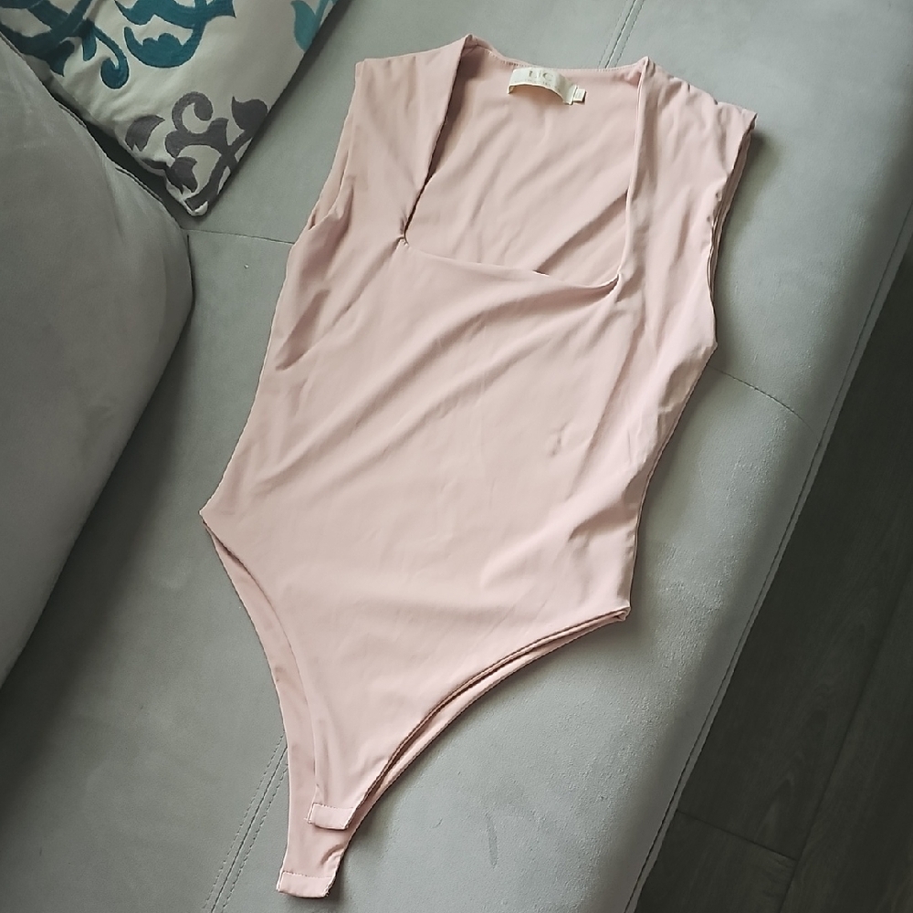 Lizette Collection Blush Pink One Piece Body Suit